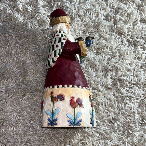 Jim Shore Santa Christmas Ornament Birds Birdhouse Roosters Enesco 2002 - Picture 10 of 16